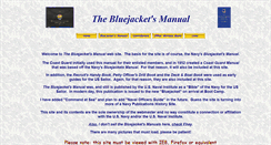 Desktop Screenshot of bluejacketsmanual.com