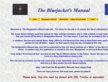 Tablet Screenshot of bluejacketsmanual.com